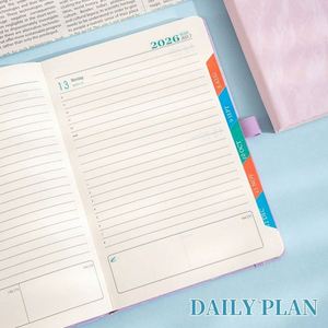 2026 Planner Custom Logo A5 B5 PU Leather <b>Notebook</b> <b>Thick</b> Paper Journal Business Daily Schedule Organizer Corporate Gift - Product Image 3