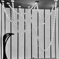 Luminaire suspendu personnalisé de luxe en cristal pour hôtel, villa, hall duplex, salon, escalier