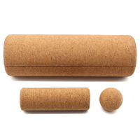 Rodillo de Corcho para Yoga y Equilibrio de Pies, Fortalecedor de Tobillos y Pantorrillas de 12 Pulgadas para Fortalecimiento de Pies
