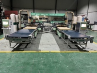 Ligne de production de découpe CNC double pour l'étiquetage automatique, équipement de fabrication de panneaux de portes d'armoires et de meubles sur mesure