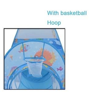 Tente de jeu pour enfants avec <span class=keywords><strong>piscine</strong></span> à balles <span class=keywords><strong>tunnel</strong></span> pour tout-petits jouets d'intérieur extérieurs 3 en 1 maison de jeu pop-up pour enfants - Product Image 2