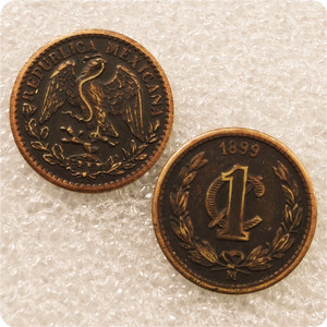 Monete Commemorative in Stile Antico da 1 <span class=keywords><strong>Centavo</strong></span> del Messico 1899-1905 - Product Image 1