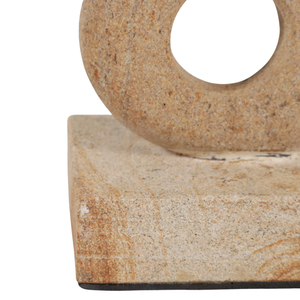 Scultura ad anello impilabile in pietra Palimanan, ornamento decorativo per la casa e l'ufficio - Product Image 6