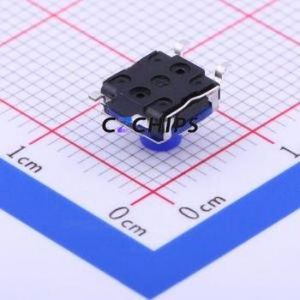 TS-1159B-C-D-BL Tactile Switch SMD-4P,6.2x6.2mm Switch Single Pole Single Throw Round Button 2.6N Vertical Mount - Product Image 2