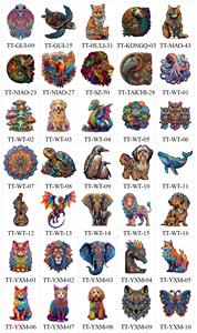 Puzzle Artistico in Legno Personalizzato TT-WT-20 WAALUU con Lupo, Decorazione Colorata in Legno, Bellissimo Regalo 3D in Legno per Adulti - Product Image 3