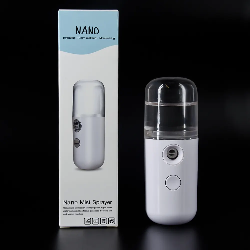Mini vaporisateur à vapeur portable, inhalateur de vapeur avec sauna facial, spray hydratant pour le visage