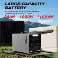 Fábrica profesional Hierro LiFePO4 Batería 200W 300W 600W 1000W 2000W Sistema de almacenamiento de energía Estación de energía solar