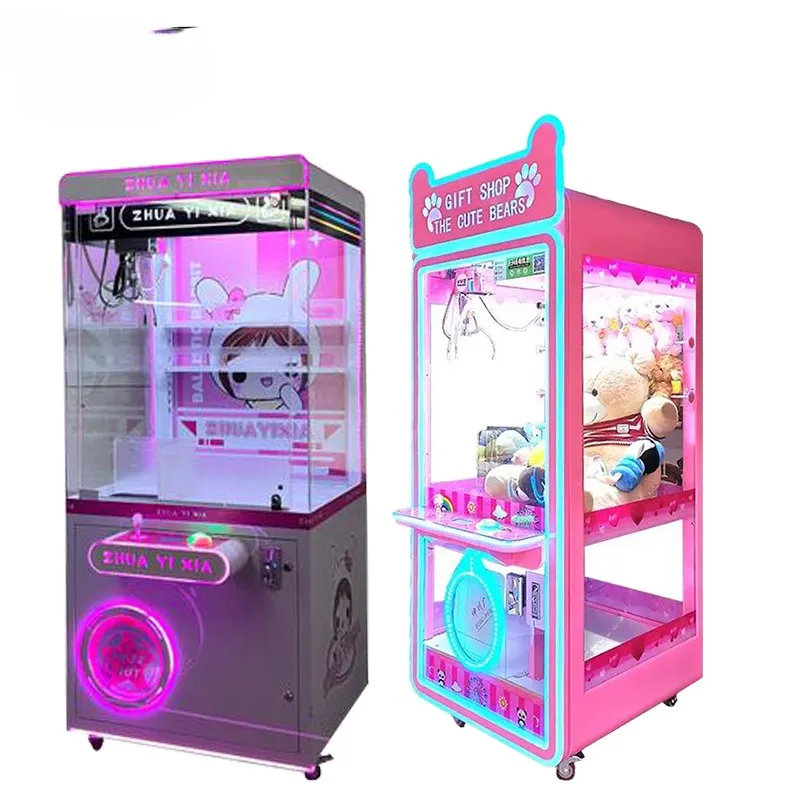 Machine à griffes australienne panda boîtier transparent machine à grue à griffes personnalisée jouets en peluche pour machine à griffes