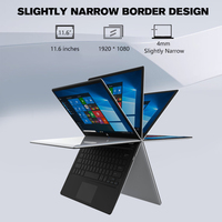 Tragbares Mini-Notebook 2025, 11,6 Zoll IPS-Touchscreen, Intel Education LAPTOP, 512 GB SSD, Englische Tastatur, 1 TB Festplatte
