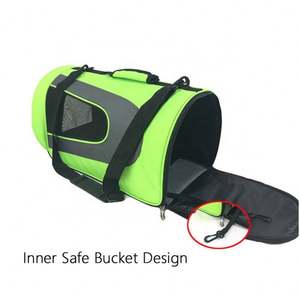 Customizable Black Pet Carrier Backpack XL Expandable Breathable Cloth Carrier Bag Zipper Closure Soft Animal Pattern Low MOQ - Product Image 5