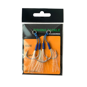 Assist Hooks 1/0 2/0 3/0 4/0 Fishing Assist Hooks High Carbon Steel Sea Fishing Pike Hook
