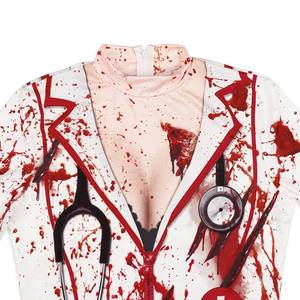 Disfraz de Enfermera Zombie para Halloween, Vestido Corto Sexy y Ajustado, Disfraces de TV y Películas para Mujer - Product Image 3