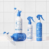 Vente en gros de flacons de lotion en plastique de 240 ml, 360 ml, 480 ml, 500 ml, flacons pulvérisateurs à brume fine en plastique HDPE avec étiquette personnalisée rechargeable