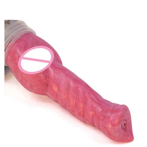 Consolador <span class=keywords><strong>de</strong></span> caballo <span class=keywords><strong>de</strong></span> bestia <span class=keywords><strong>de</strong></span> 26CM <span class=keywords><strong>de</strong></span> largo-Consolador <span class=keywords><strong>de</strong></span> silicona cabeza desigual Super estimulación Juguetes sexuales para mujeres/mujeres usuarios sexo divertido juguete para adultos - Product Image 3