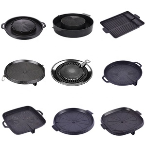 Nhôm Sâu Mookata Grill And Pot Thái Hàn Quốc Phong Cách Nhật Bản Mookata Vòng Bbq Grill Pan - Product Image 5