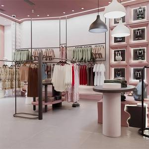 Diseño de Tienda de Ropa Moderna para Mujeres |   Interior de Boutique de Lujo Rosa |   Muebles Personalizados para Minoristas |   Diseño de Interiores para Tiendas de Moda - Product Image 4