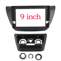 2 Din 9 Inch Car Radio Fascias pour MITSUBISHI Lancer Ralliart 2005-2008 Dashboard Frame Installation DVD Gps Mp5 Android Player