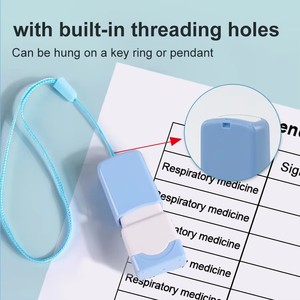 Mini Sello Rectangular Preentintado de Bolsillo, Sello Autoentintable de Plástico Ligero de 12g <span class=keywords><strong>para</strong></span> Uso Promocional en Oficinas y Negocios - Product Image 1