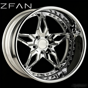 Rines de Aleación ZFAN 17-26 5x112 120 130 Forjados 6061-T6 Cromados Cóncavos Profundos para <span class=keywords><strong>Rolls</strong></span> <span class=keywords><strong>Royce</strong></span>, Land Rover, Porsche G80, G70, <span class=keywords><strong>SUV</strong></span> - Product Image 1