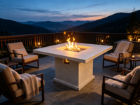 Brasero d'extérieur, foyer décoratif, poêle de chauffage pour jardin, terrasse, cour et balcon