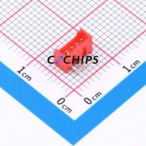 W1251100-4PR2123 Wire-to-Board Pin Header Bent Lead Through Hole,P=1.25mm 1x4P 1.25mm Right Angle Insert PicoBlade (MX 1.25) - Product Image 1