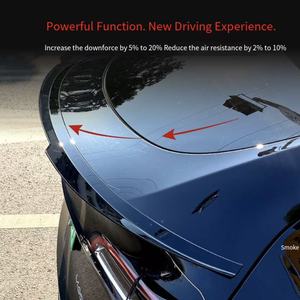 Aplicable a <span class=keywords><strong>2020</strong></span> + Tesla modelo Y ala trasera ala superior alerón fijo pegatina de coche modificación transfronteriza - Product Image 6