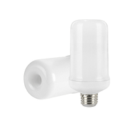 Ampoules LED effet flamme avec 4 modes de lumière scintillante pour décorations d'Halloween, de Noël et d'extérieur, à intensité variable, durée de vie de 50 000 heures