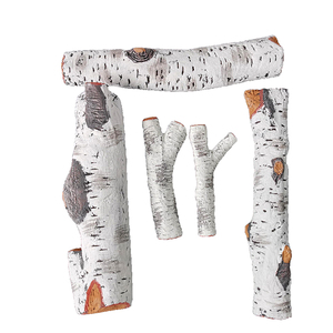 6pcs Marble Modern Design Gas <strong>Fireplace</strong> Stove Decorative <strong>Logs</strong> - Product Image 5