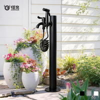 Robinet vertical en acier inoxydable antigel pour jardin, fontaine d'extérieur en cuivre pour arrosage de cour