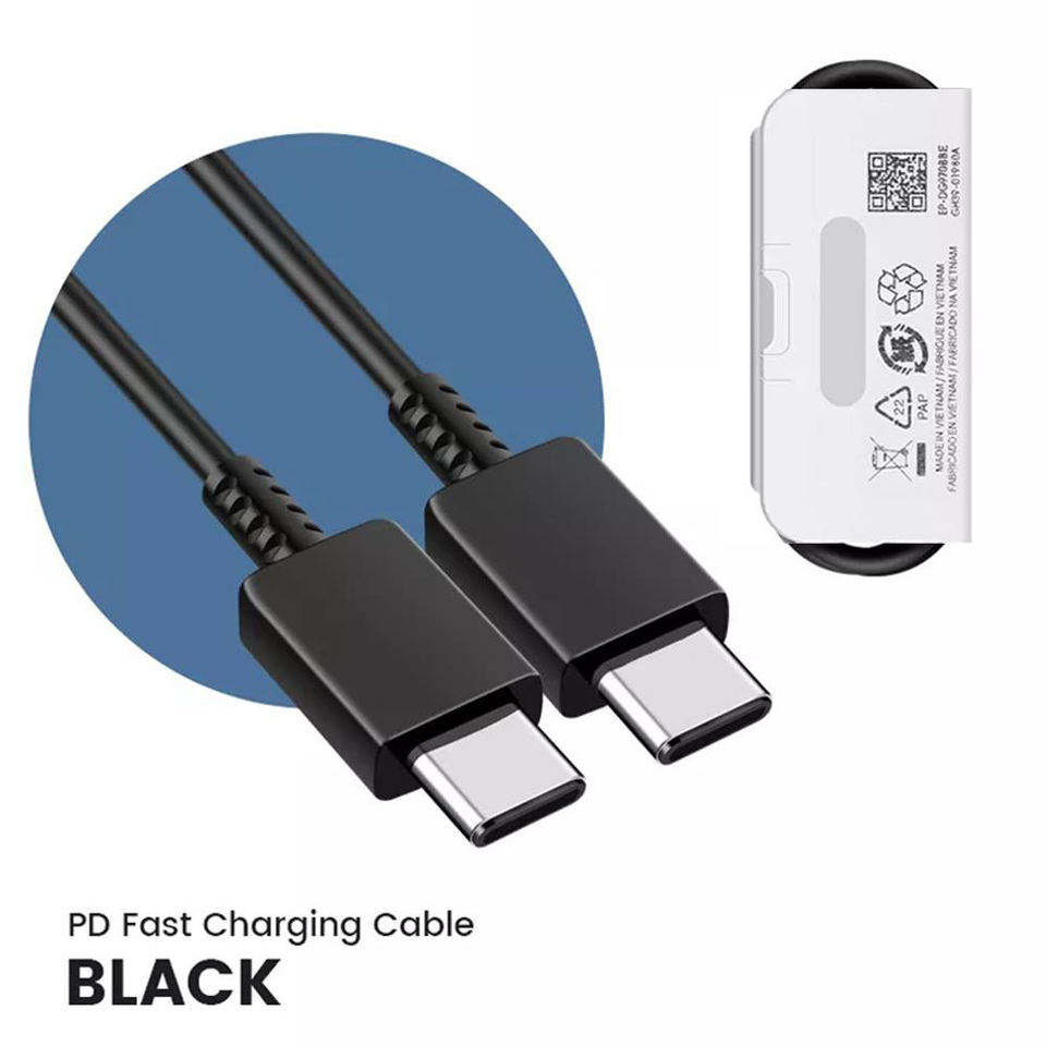 3A C to C Cable Black