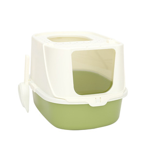 Enclosed Front Entry <b>Cat</b> Litter <b>Box</b> 570x436x382mm Deep Large Size For <b>Cats</b> Up To 30 Catties With Splash Protection - Product Image 5