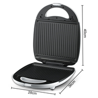 RAF 7 en 1 Sandwich Maker avec plaques amovibles multi-usages Mini machine à noix pour le petit déjeuner