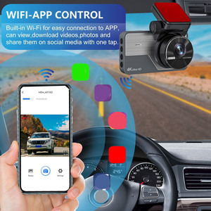 Nueva grabadora <span class=keywords><strong>de</strong></span> coche <span class=keywords><strong>de</strong></span> visión nocturna 4K HD, monitoreo <span class=keywords><strong>de</strong></span> estacionamiento automático <span class=keywords><strong>de</strong></span> 3 pulgadas, cámara <span class=keywords><strong>de</strong></span> tablero WIFI <span class=keywords><strong>de</strong></span> 170 ° con control <span class=keywords><strong>de</strong></span> teléfono <span class=keywords><strong>celular</strong></span> - Product Image 4