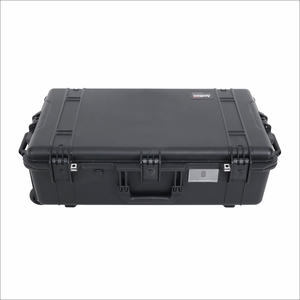 Black <strong>Large</strong> Plastic Toolcase Carry <strong>on</strong> IP67 Waterproof Instrument Equipment Carrying Plastic Hard <strong>Tool</strong> Case with <strong>Wheels</strong> - Product Image 4