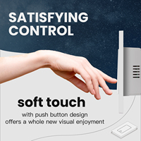 Interruptor Inteligente de 3 Vías LangYeao, Estándar Estadounidense, WiFi Tuya, Compatible con Alexa y Google Home, Requiere Cable Neutro, Temporizador Multicontrol, Programación