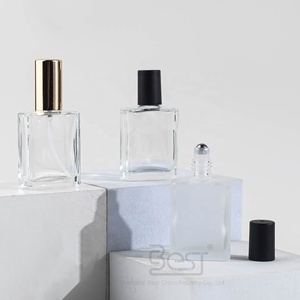 15ml nhỏ mờ rõ ràng vuông tùy chỉnh sang trọng rỗng chai nước hoa thủy tinh với bơm dầu cuộn trên chai thủy tinh với con lăn bóng - Product Image 3