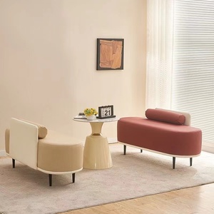 Muebles de Salón Dorados, Silla de Espera para Salón de Belleza y Barbería, Sofá de Espera de Alta Calidad - Product Image 1