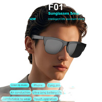 Lunettes Intelligentes Stéréo Sans Fil à Oreille Libre avec Audio 5.4, Double Micro Anti-Bruit et Chargement Type-C