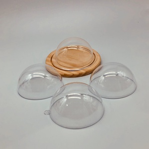 Tùy chỉnh rõ ràng <span class=keywords><strong>Acrylic</strong></span> nửa mái vòm cho mỹ phẩm hiển thị laser cắt hình cầu rỗng - Product Image 4
