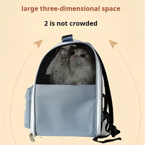 Pet kedi taşıyıcı çanta nefes taşınabilir kedi sırt çantası açık seyahat şeffaf çanta kediler küçük köpekler için taşıma Pet malzemeleri - Product Image 4