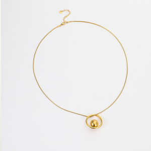 สร้อยคอไทเทเนียมทรงเรขาคณิตสไตล์ยุโรปและอเมริกา ไม่ลอก ไม่ดำ ดีไซน์เฉพาะตัว ระดับไฮเอนด์ ทำจากสแตนเลส - Product Image 5