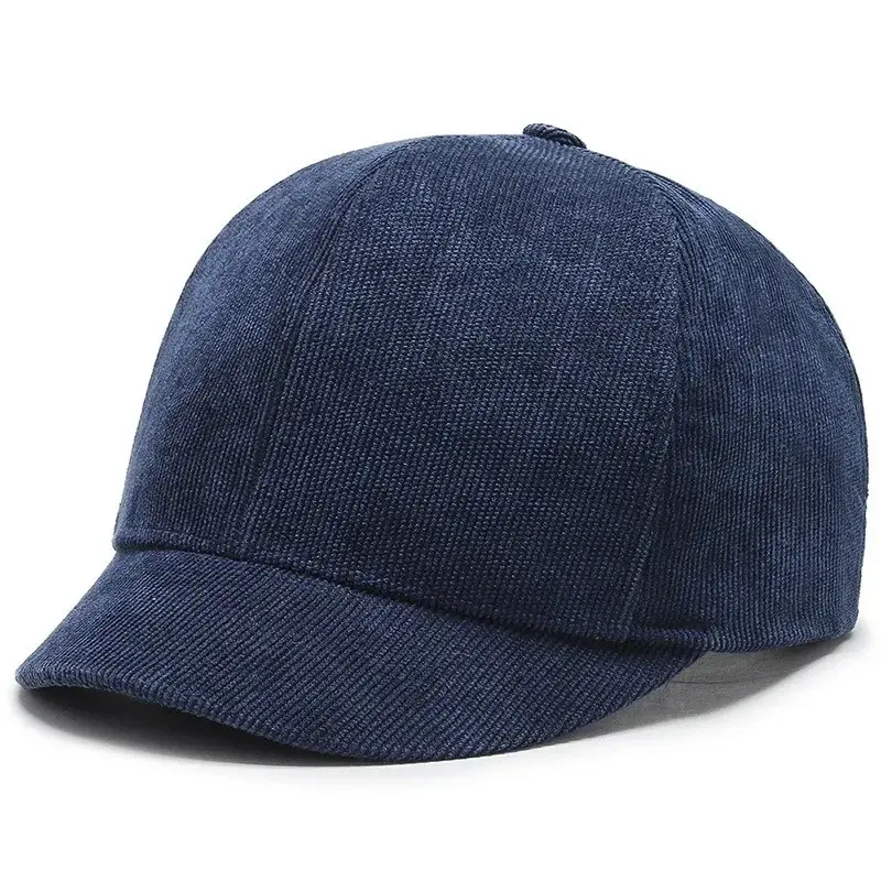 قبعة بيسبول سوداء بحافة قصيرة عالية الجودة قبعة بيسبول من القطن 100% يمكن تخصيص شعار العلامة التجارية قبعات بيسبول قبعة رياضية مطرزة للرجال