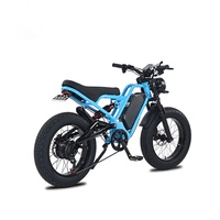 VTT électrique tout-terrain pour adultes, 20 pouces, cadre en alliage d'aluminium, suspension souple, batterie au lithium 48V 1500W, pneus gras pour la neige