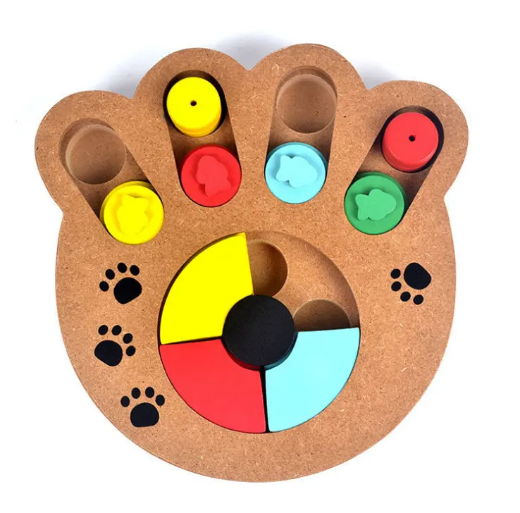 Dog Puzzle Toys Slow Feeder Increase IQ Interactive Turntable Toy Food Dispenser Slowly Eating Bowl Pet Cat Dogs Training Game