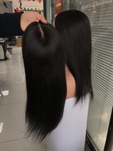 Volumateur Cheveux 100% Naturels Prêt à l'Expédition 16 Pouces 18 Pouces Base en Soie Bouclée - Product Image 3