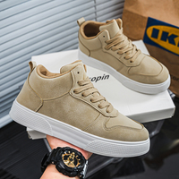 Chaussures de skate classiques en daim personnalisées avec logo Hambo 39-48, couleur vert armée, plateforme épaisse, chaussures décontractées à lacets, chaussures de marche quotidiennes