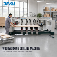 Machine à percer CNC JIYU Z6C pour le travail du bois, 6 rangées, machine à percer multi-broches CNC, machine à percer haute efficacité pour meubles