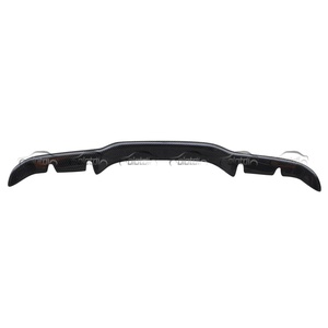 B Style Carbon Rear Bumper Lip Fins Spoiler Splitter <b>Diffuser</b> for Honda for Civic 10th FK8 Type R 2016-2021 New Condition - Product Image 3