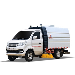Balayeuse routière Changan à roue arrière unique, <span class=keywords><strong>plaque</strong></span> <span class=keywords><strong>d</strong></span>'<span class=keywords><strong>immatriculation</strong></span> bleue, <span class=keywords><strong>2</strong></span> mètres cubes, version essence, petite rue, parc, communauté, <span class=keywords><strong>d</strong></span>échets - Product Image 1