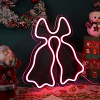 Cloches de Noël néon, enseigne lumineuse LED, cloches lumineuses LED, décoration néon Joyeux Noël, décoration murale pour la maison, décoration murale avant, cadeau de Noël, art mural